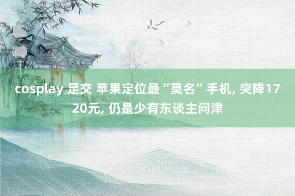 cosplay 足交 苹果定位最“莫名”手机, 突降1720元, 仍是少有东谈主问津