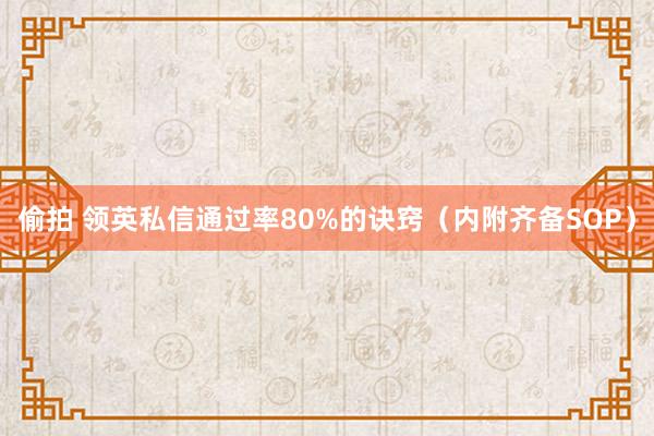 偷拍 领英私信通过率80%的诀窍（内附齐备SOP）