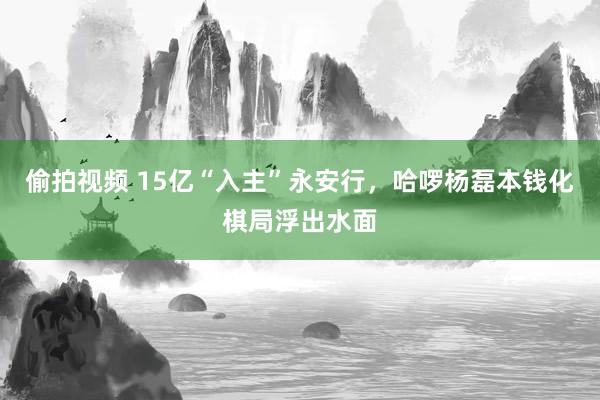 偷拍视频 15亿“入主”永安行，哈啰杨磊本钱化棋局浮出水面