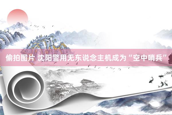 偷拍图片 沈阳警用无东说念主机成为“空中哨兵”