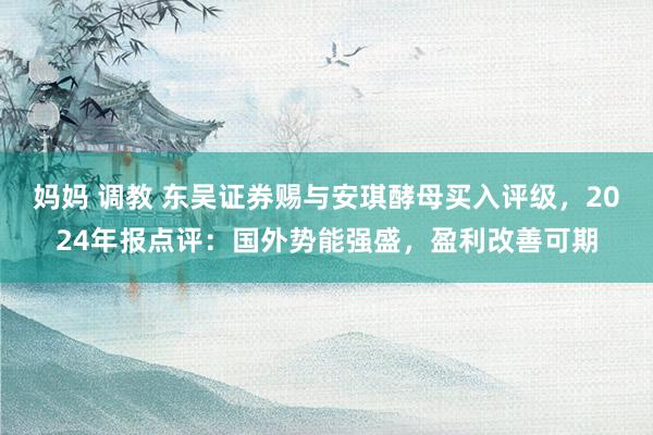 妈妈 调教 东吴证券赐与安琪酵母买入评级，2024年报点评：国外势能强盛，盈利改善可期