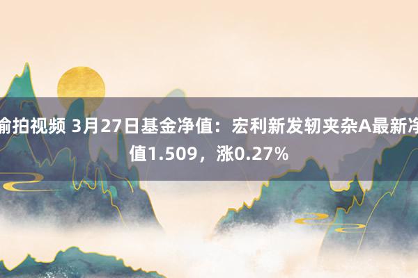 偷拍视频 3月27日基金净值：宏利新发轫夹杂A最新净值1.509，涨0.27%