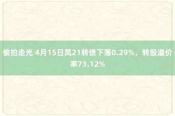 偷拍走光 4月15日凤21转债下落0.29%，转股溢价率73.12%
