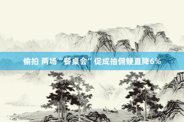 偷拍 两场“餐桌会”促成抽佣鲠直降6%
