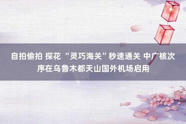自拍偷拍 探花 “灵巧海关”秒速通关 中广核次序在乌鲁木都天山国外机场启用