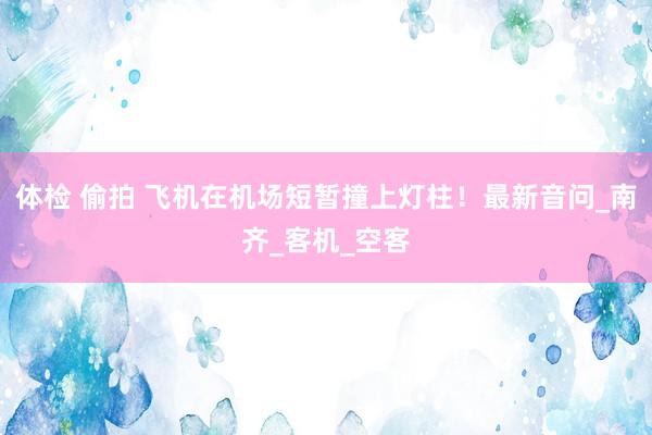 体检 偷拍 飞机在机场短暂撞上灯柱！最新音问_南齐_客机_空客