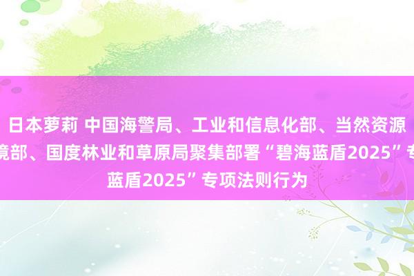 日本萝莉 中国海警局、工业和信息化部、当然资源部、生态环境部、国度林业和草原局聚集部署“碧海蓝盾2025”专项法则行为