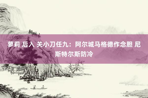 萝莉 后入 关小刀任九：阿尔城马格德作念胆 尼斯特尔斯防冷