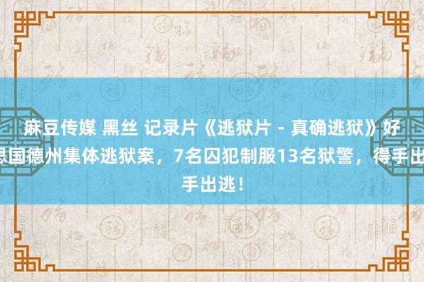 麻豆传媒 黑丝 记录片《逃狱片 - 真确逃狱》好意思国德州集体逃狱案，7名囚犯制服13名狱警，得手出逃！